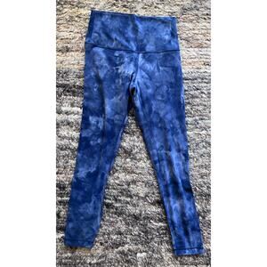 Lulu Lemon Yoga Tight Women’s Size 4 X Small Black White Paisley